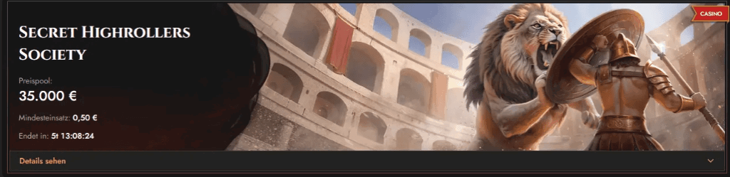 Das Legiano Casino belohnt neue und treue Spieler regelmäßig mit lukrativen Angeboten.
Neben dem großen Willkommensbonus gibt es Reload-Angebote, Cashback-Aktionen und Turniere mit echten Preisgeldern.